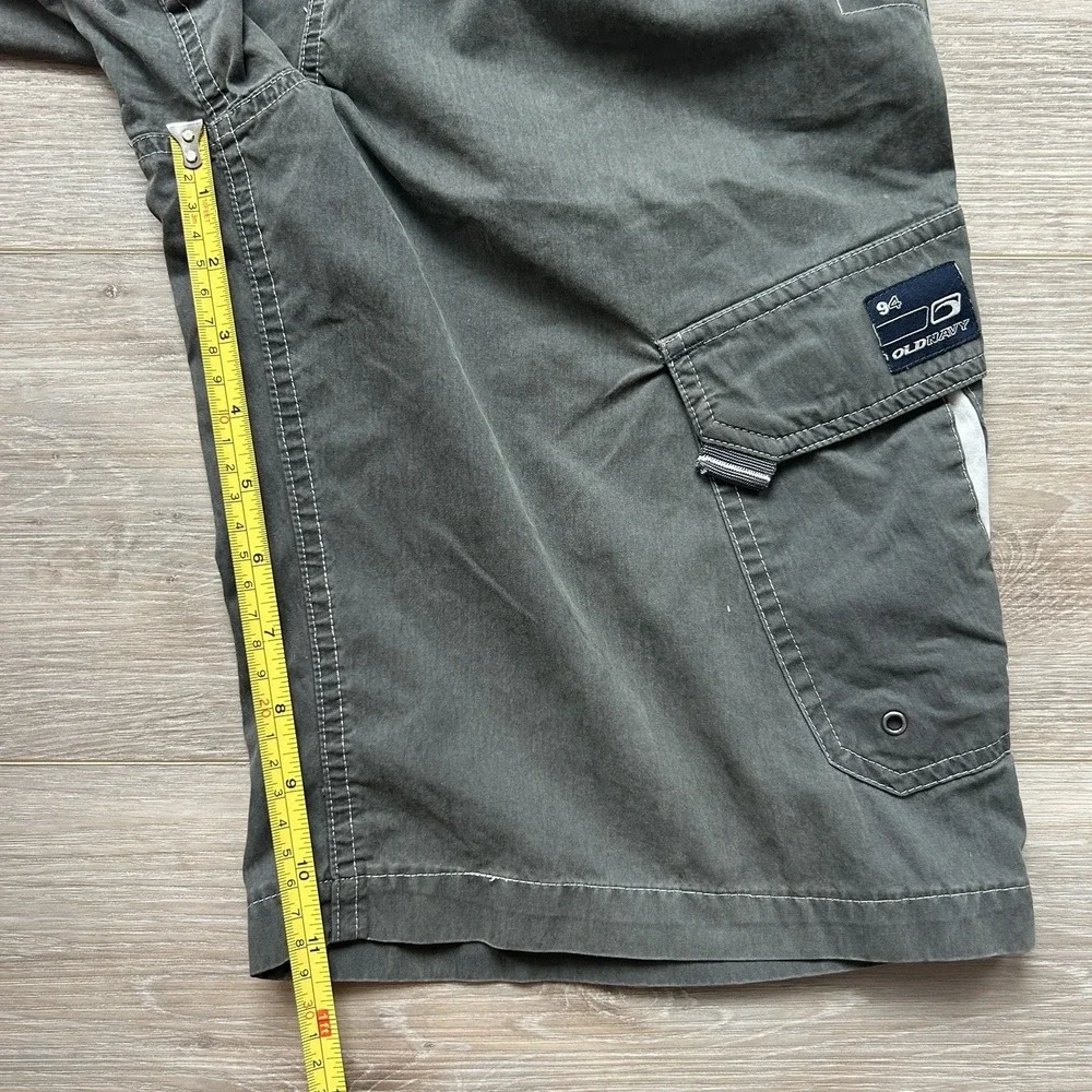 VTG Old Navy 2003 Olive Green Cargo Shorts Boys Size‎ 14